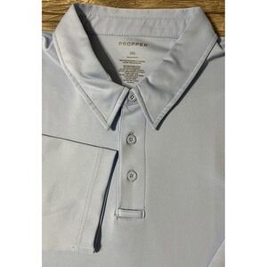 Propper Tactical Performance Stretch Long Sleeve Polo Light Blue Shirt Size 3XL